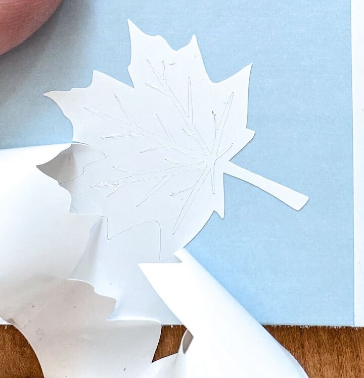 easy fall craft vinyl cutouts with free maple leaf clipart