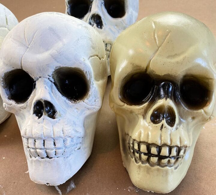 dollar store skull decoration