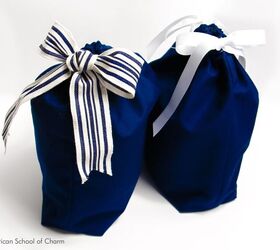 Cómo hacer una bolsa de regalo con cordón sin forro