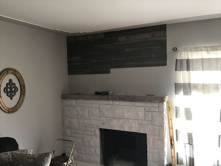 updated 1950s fireplace
