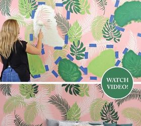 s 15 unique ideas to create a showstopping stenciled wall, 10 STENCIL A TROPICAL WALL FOR UNDER 95