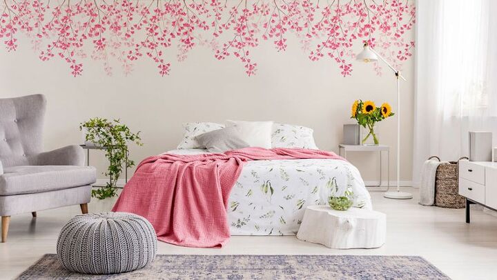 s 15 unique ideas to create a showstopping stenciled wall, 12 How To Stencil a Weeping Cherry