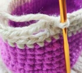 make your own crochet oval basket with handles