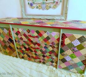 Decoupaged Dresser Makeover con Quilt Squares