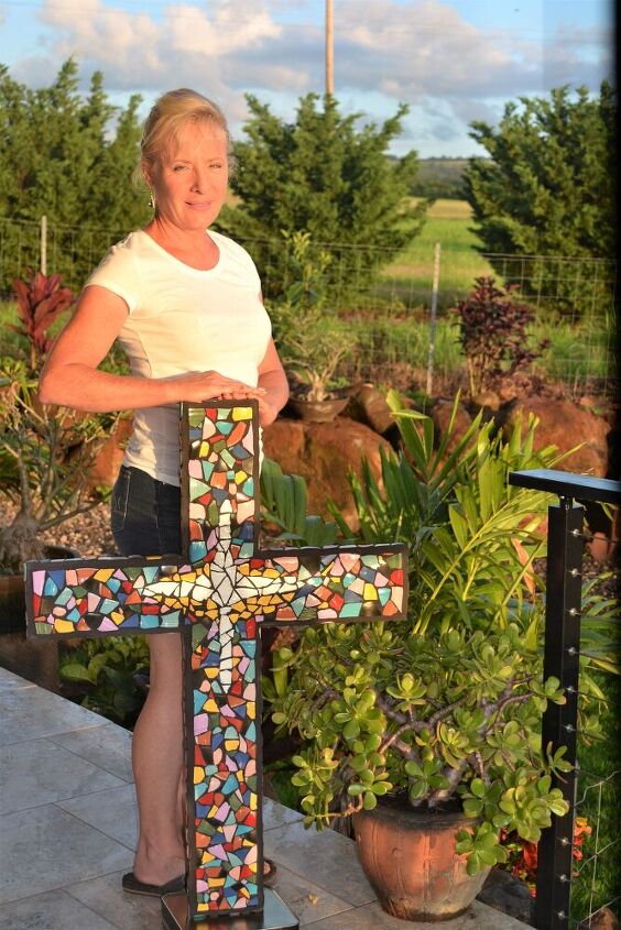 cruz de mosaico 3d