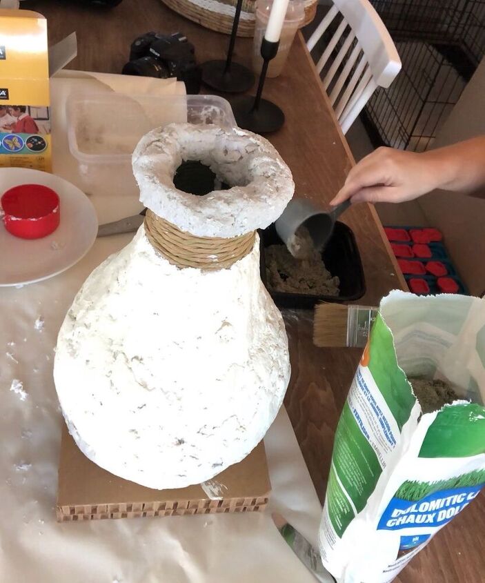 paper mache vase