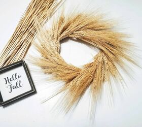 simple diy wheat wreath