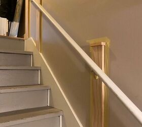 how to fix a stair railing that has pulled from sheetrock