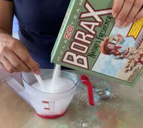 Pour borax into boiling water for beautiful 30-minute decor