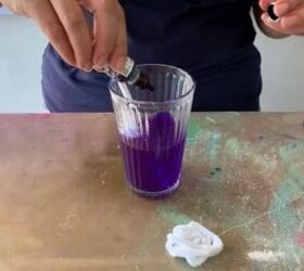 make your own diy borax crystals with this easy tutorial, Solution with coloring