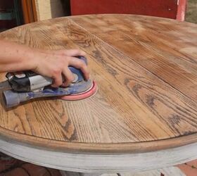 refinished dining room table, Finish prep for your DIY refinished tabletop