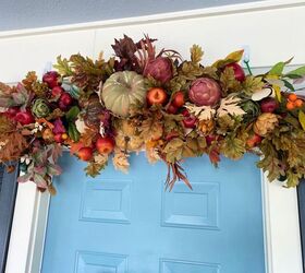 grand front door decor for fall