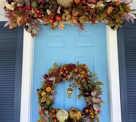 grand front door decor for fall