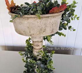 how to make a single farmhouse tray stand with lots of texture