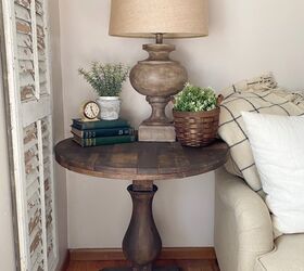 diy round side table makeover