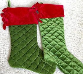 add trim to store bought stockings for custom look
