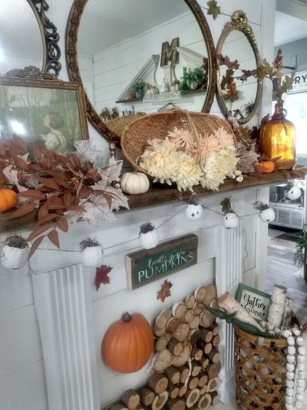 diy faux enamelware pumpkin garland