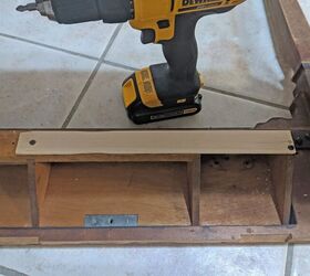 storage work station for a small space, Stir stick drawer backer