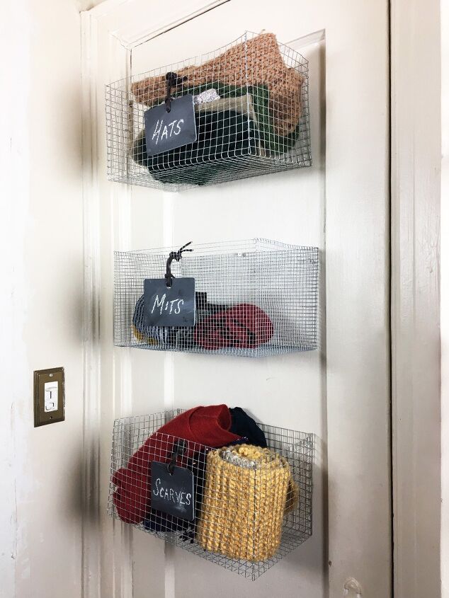 s get organized with these diy storage containers, Easy Wire Storage Baskets