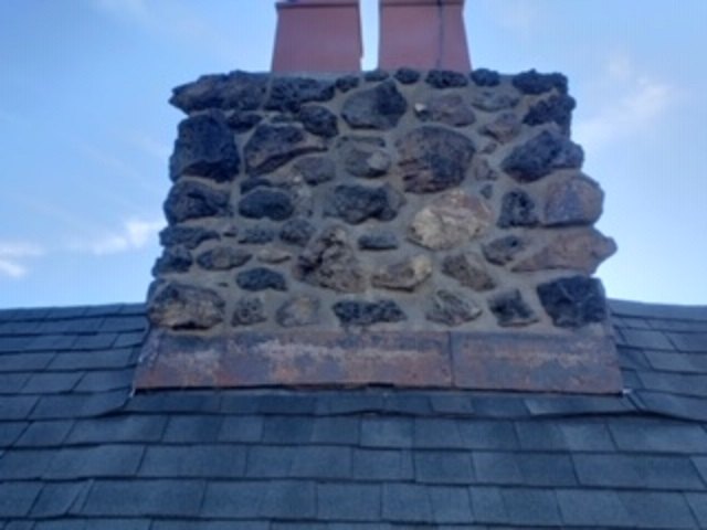 how to repair leaking chimney made of porous stone