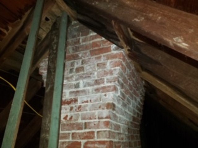 q how to repair leaking chimney made of porous stone