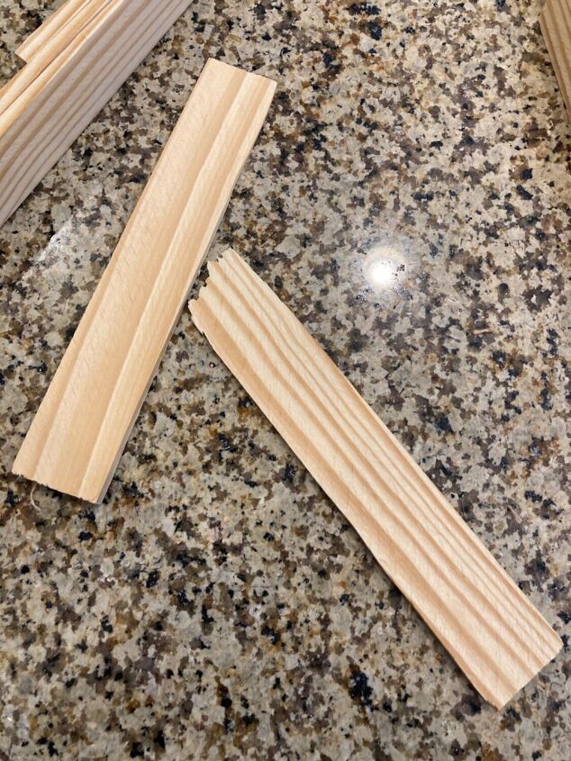 christmas wood shim tree diy