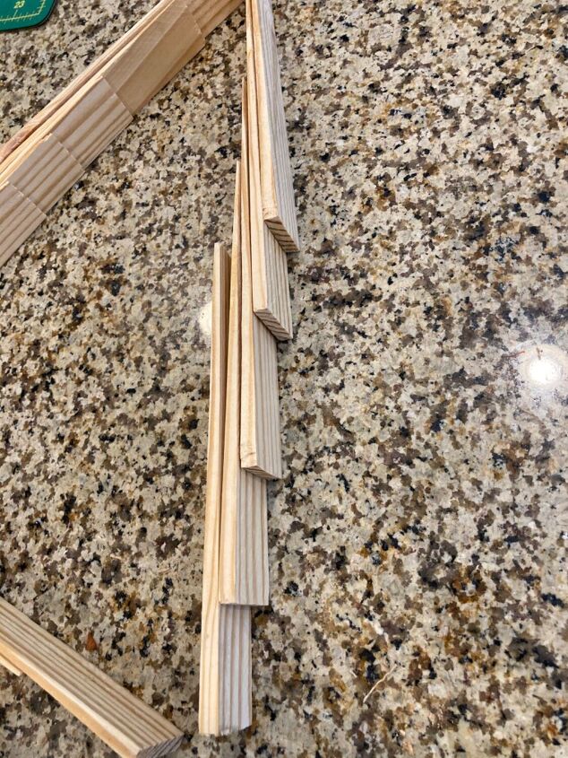 christmas wood shim tree diy