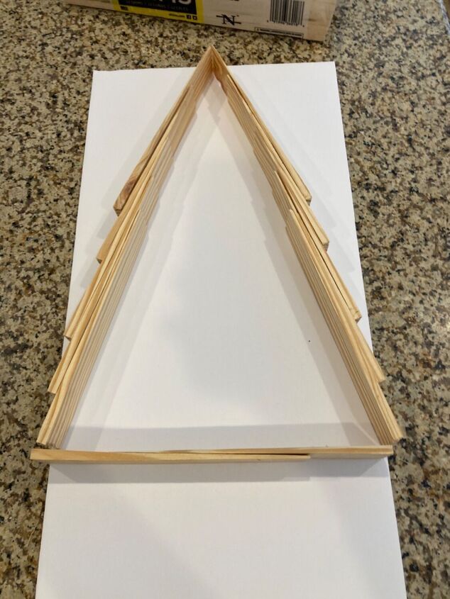 christmas wood shim tree diy