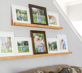 make a diy picture ledge how to style it
