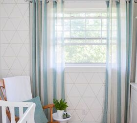 14 dramatic ways to upgrade boring walls, Draw your own geometric pattern wall design