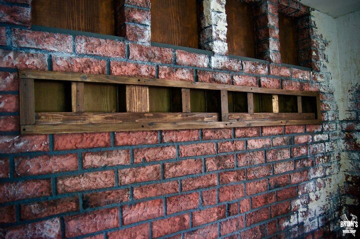 14 dramatic ways to upgrade boring walls, Make a brick wall from homemade paper clay