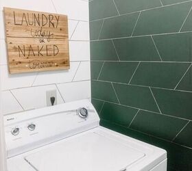 14 dramatic ways to upgrade boring walls, Upgrade your boring laundry room For free