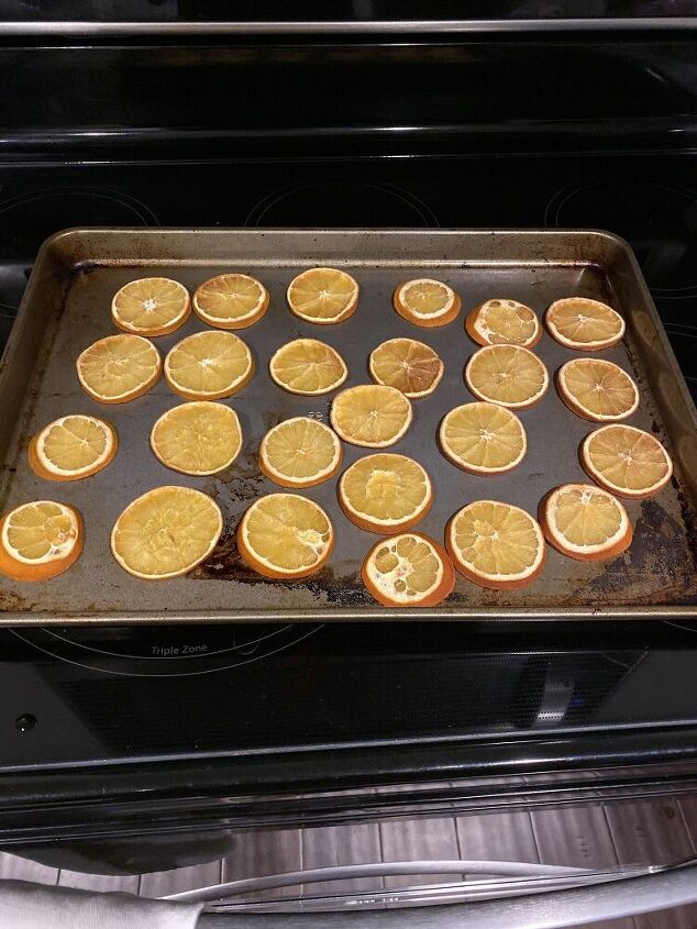 easy and simple orange garland, This is what they looked like after baking