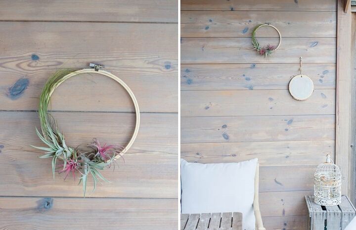 diy air plant wreath