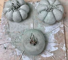 make diy concrete pumpkins with a fancy twist