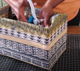 upcycle cardboard boxes, Cut the corners