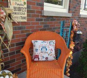 making outdoor fall cushions from dollar store tote bags