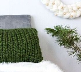 s 15 cozy home ideas to try this fall, Chunky Knit Pillow