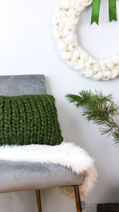 s 15 cozy home ideas to try this fall, Chunky Knit Pillow