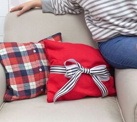 s 15 cozy home ideas to try this fall, Make adorable no sew pillows out of old sweat