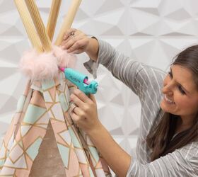 s 15 cozy home ideas to try this fall, Little Princess Playroom Teepee
