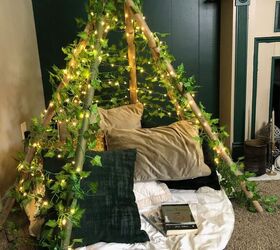 s 15 cozy home ideas to try this fall, Twinkling Vine Teepee