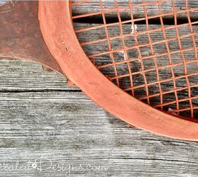 turn your old rackets into rustic fall decor