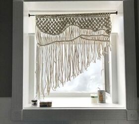 s 31 gorgeous ways to transform any room in your home, Create a bohemian vibe with a whimsical macram curtain