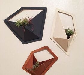 s 31 gorgeous ways to transform any room in your home, Bring some life to your walls with angular wooden planters