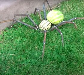s 21 amazing pumpkin ideas you need to see before halloween, Weld giant pumpkin tarantulas for your yard