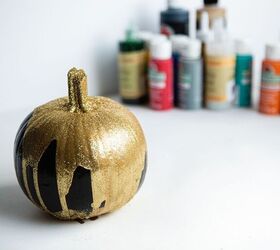 s 21 amazing pumpkin ideas you need to see before halloween, Get artsy with different pumpkin painting techniques