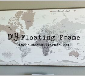 how to build a diy floating frame