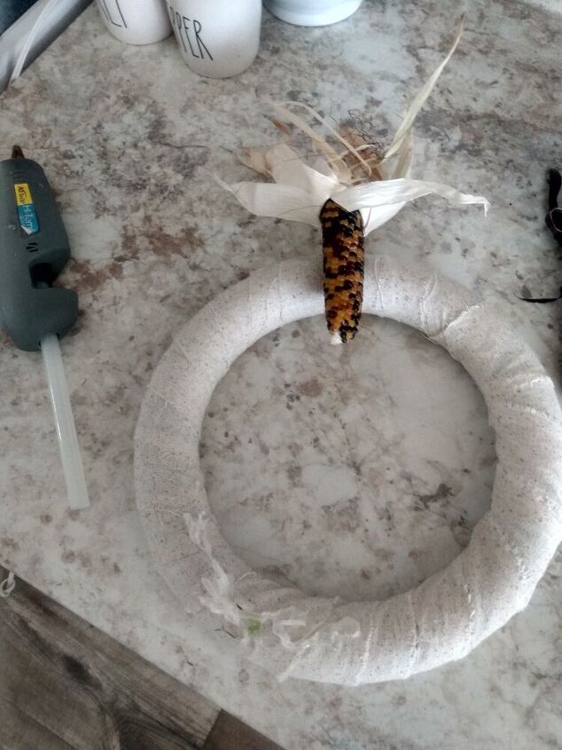 diy indian corn wreath