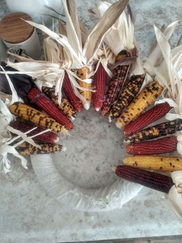 diy indian corn wreath